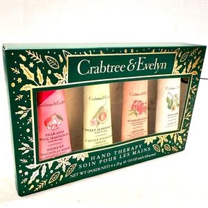 Crabtree &‎ Evelyn Hand Therapy Lotions Gift Set Of 4 Women's .9 oz NEW IN BOX